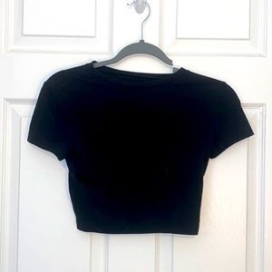 black crop top